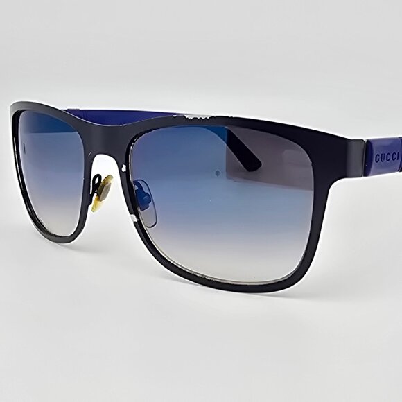 Gucci GG2247/S 4VDKM Matte Blue Frame Blue Gradient Lens Sunglasses Italy 56mm - Picture 1 of 15